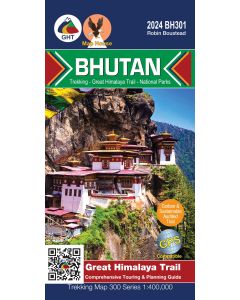 Bhutan Trekking Map GHT BN301