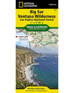 Big Sur Ventana Wilderness Map Los PadresForest