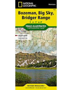Bozeman Big Sky Bridger Range Map