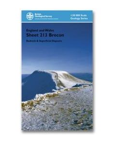 Brecon Bedrock geology and superficial deposits map