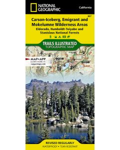 CarsonIceberg Emigrant and Mokelumne Wilderness Map