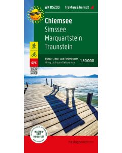 Chiemsee, hiking, cycling and leisure map