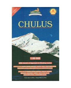 Chulus climbing map 150000 Annapurna region