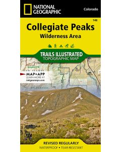 Collegiate Peaks Wilderness Area Map