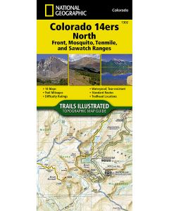 Colorado 14ers North Map