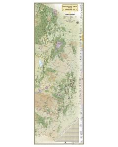 Continental Divide Trail Map in gift box