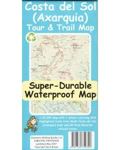 Costa del Sol Axarquia Tour amp Trail Map Super Durable