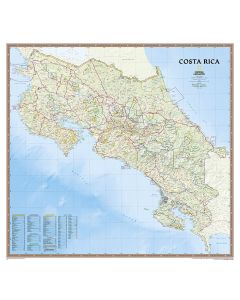 Costa Rica Map Tubed