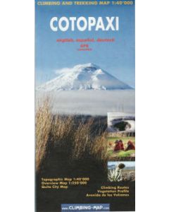 Cotopaxi climbing and trekking map 140000