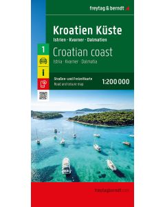 Croatian Coast Road and Leisure map