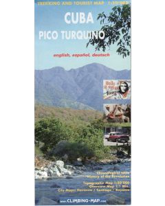 Cuba Pico Turquino climbing and trekking map 150000