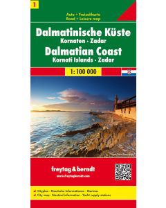 Dalmatinian coast, Kornati Islands Zadar, Automap 1:10000