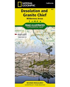 Desolation and Granite Chief Wilderness Areas Map