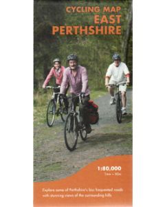 East Perthshire Cycling Map 1100000 waterproof
