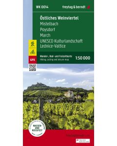 Eastern Weinviertel Hiking, Cycling and leisure map