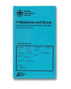 Folkestone Dover Solid and drift geology map