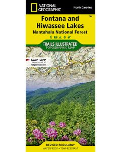 Fontana and Hiwassee Lakes Map Nantahala National Forest