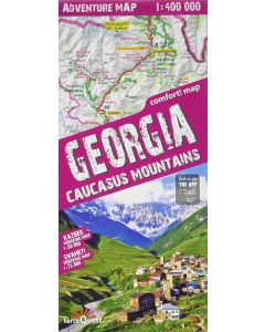 Georgia Caucasus Terraquest Adventure Map 1400 000