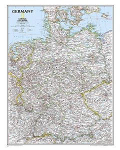Germany Classic Map Laminated
