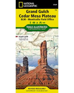 Grand Gulch Cedar Mesa Plateau Map