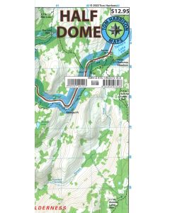 Half Dome Topographic Hiking Map