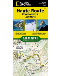 Haute Route Map Chamonix to Zermatt