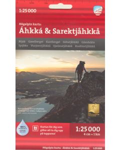 Hogalpin karta ahkka and Sarektjakka 1:25K