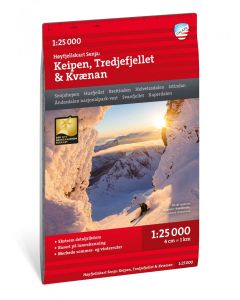 Hoyfjellskart Senja Keipen Tredjefjellet and Kvaenan 125000