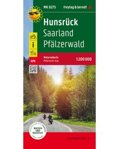 Hunsruck Saarland Pfalzerwald MotorCycle map 1200 000