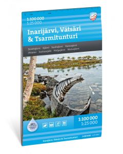 Inarijarvi Vatsari Tsarmitunturi map