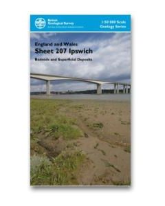 Ipswich Bedrock geology and superficial deposits map