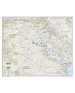 Iraq Classic Map Laminated