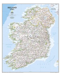 Ireland Classic Map Tubed