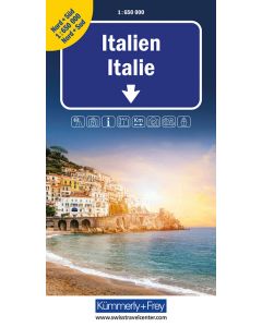 Italy North and South Road Map
