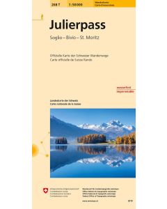 Julierpass hiking map 268T