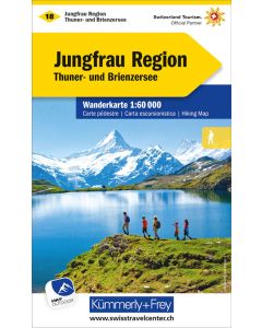 Jungfrau region Hiking Map