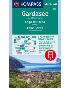 Lago di Garda Lake Garda Monte Baldo K697 1:35,000
