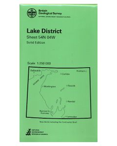 Lake District Sheet 54N 04W Solid Edition