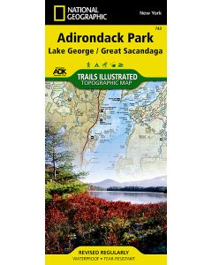 Lake George Great Sacandaga Adirondack Park Map