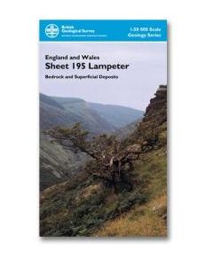 Lampeter Bedrock geology and superficial deposits map