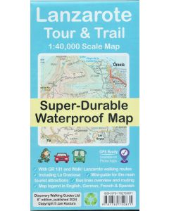 Lanzarote Tour and Trail Map 140000
