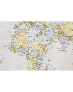 Large Classic World Map Wall Map