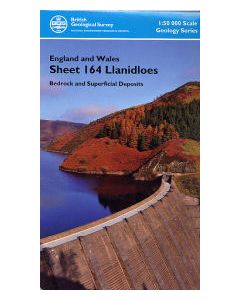 Llanidloes Bedrock geology and superficial deposits map