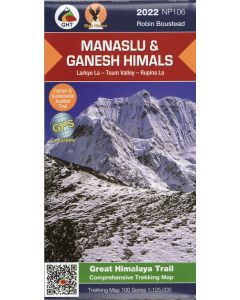 Manaslu and Ganesh Himals 1125000 GHT trekking map NP106