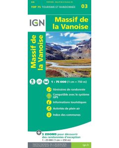 Massif de la Vanoise IGN Top 75