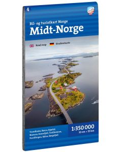 MidtNorge Car and Tourist Map 1 350 000