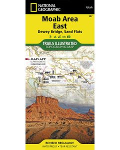 Moab Area East Dewey Bridge Sand Flats Map