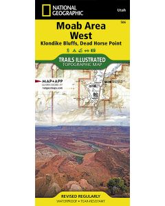 Moab Area West Klondike Bluffs Dead Horse Point Map