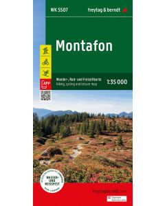 Montafon Hiking Cycling amp leisure Map