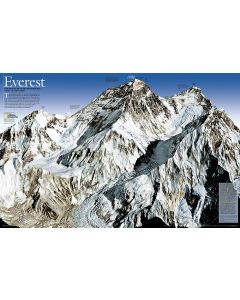 Mount Everest 50th Anniversary 2 sided Map Tubed